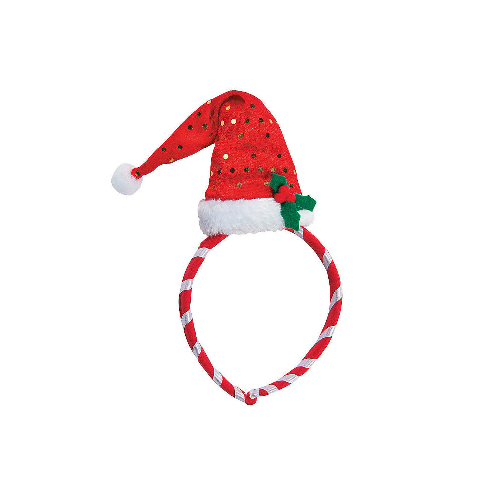 Mini Santa Hat Headbands, #13665092