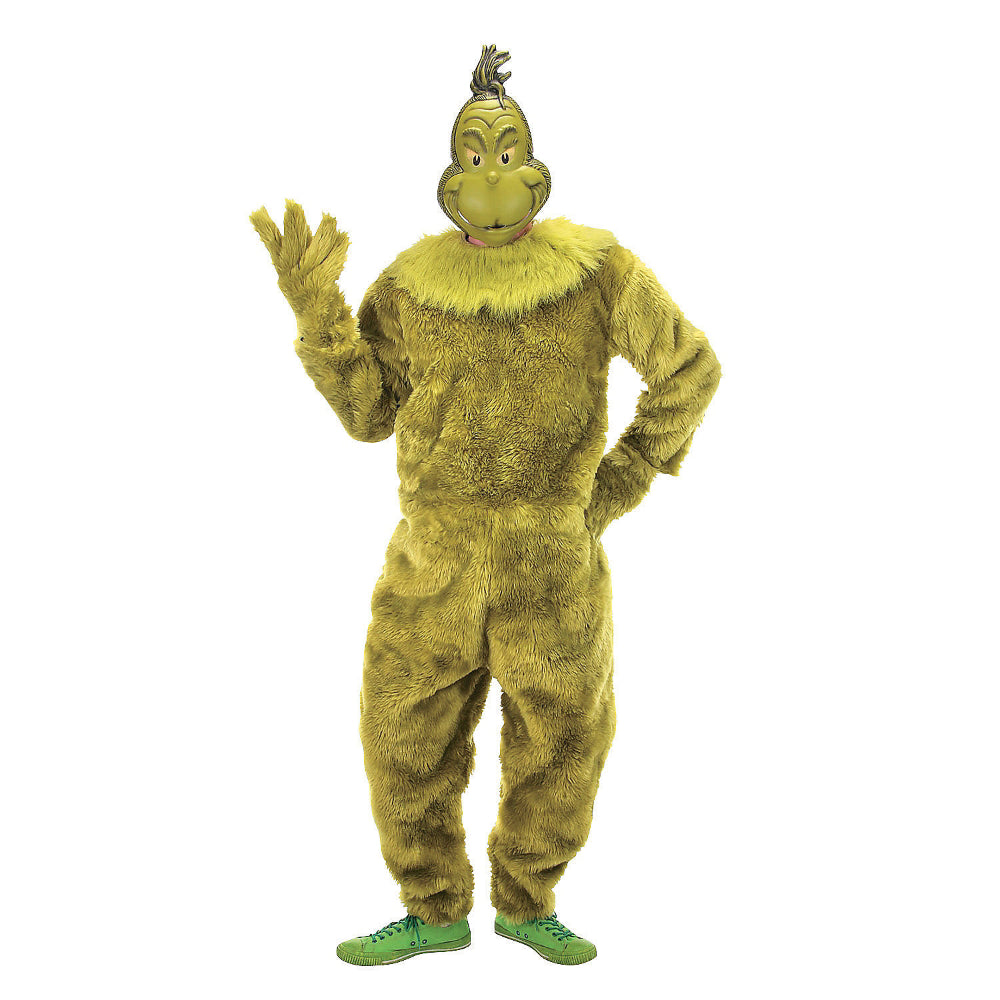 Men'S Dr. Seuss™ The Grinch Deluxe Jumpsuit Costume - Large/Extra Large, #13907880