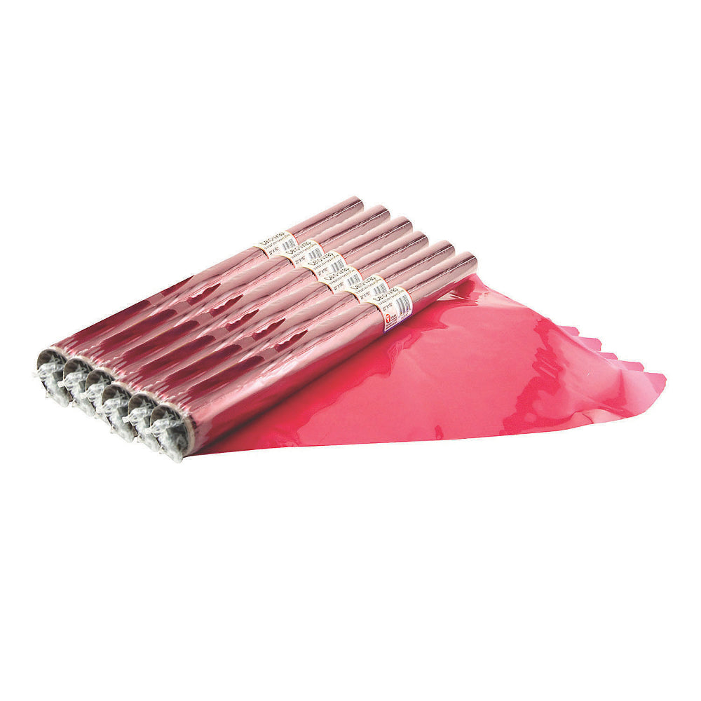 Hygloss® Cello-Wrap™ Roll, Red, 6 Rolls, #13946115