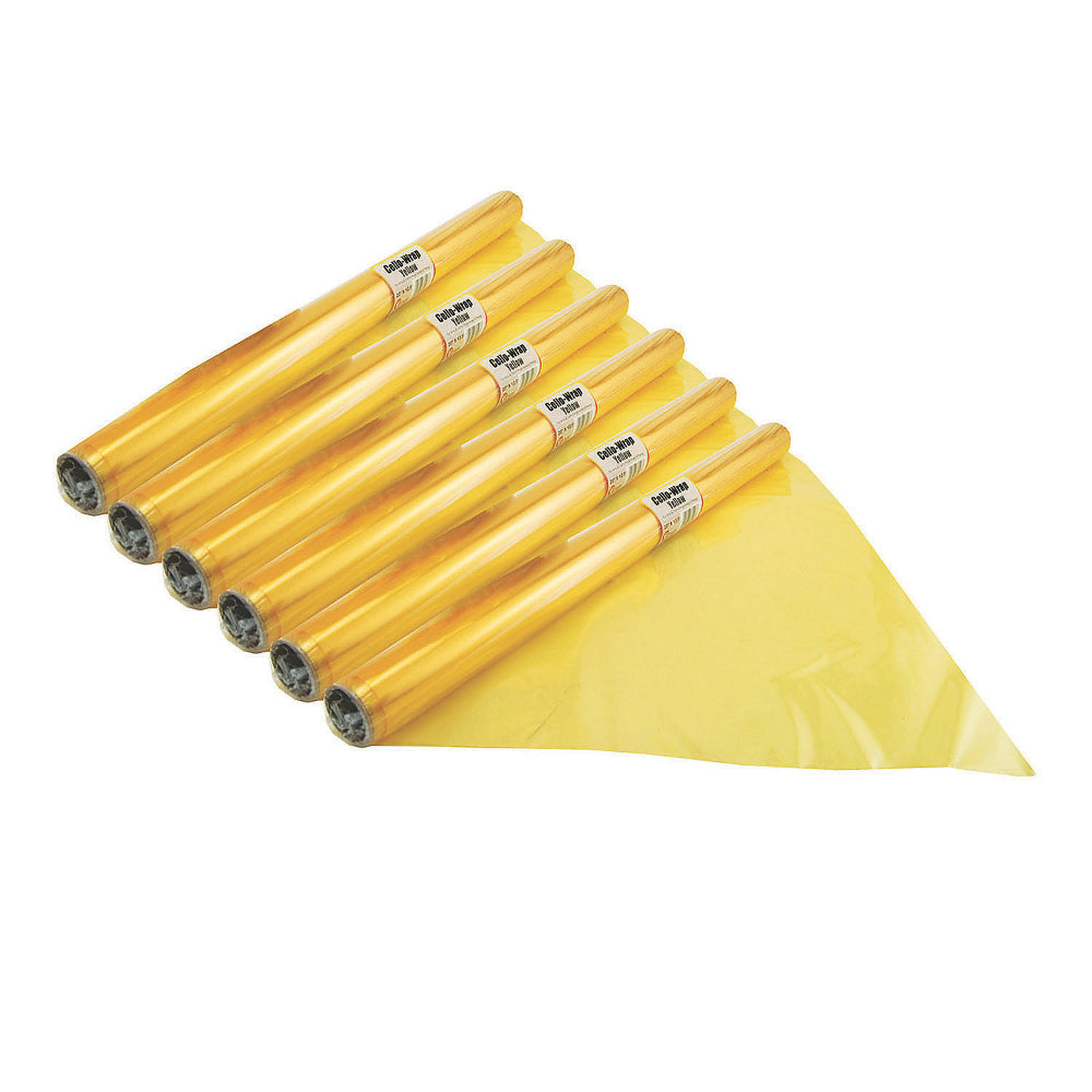 Hygloss® Cello-Wrap™ Roll, Yellow, 6 Rolls, #13946174