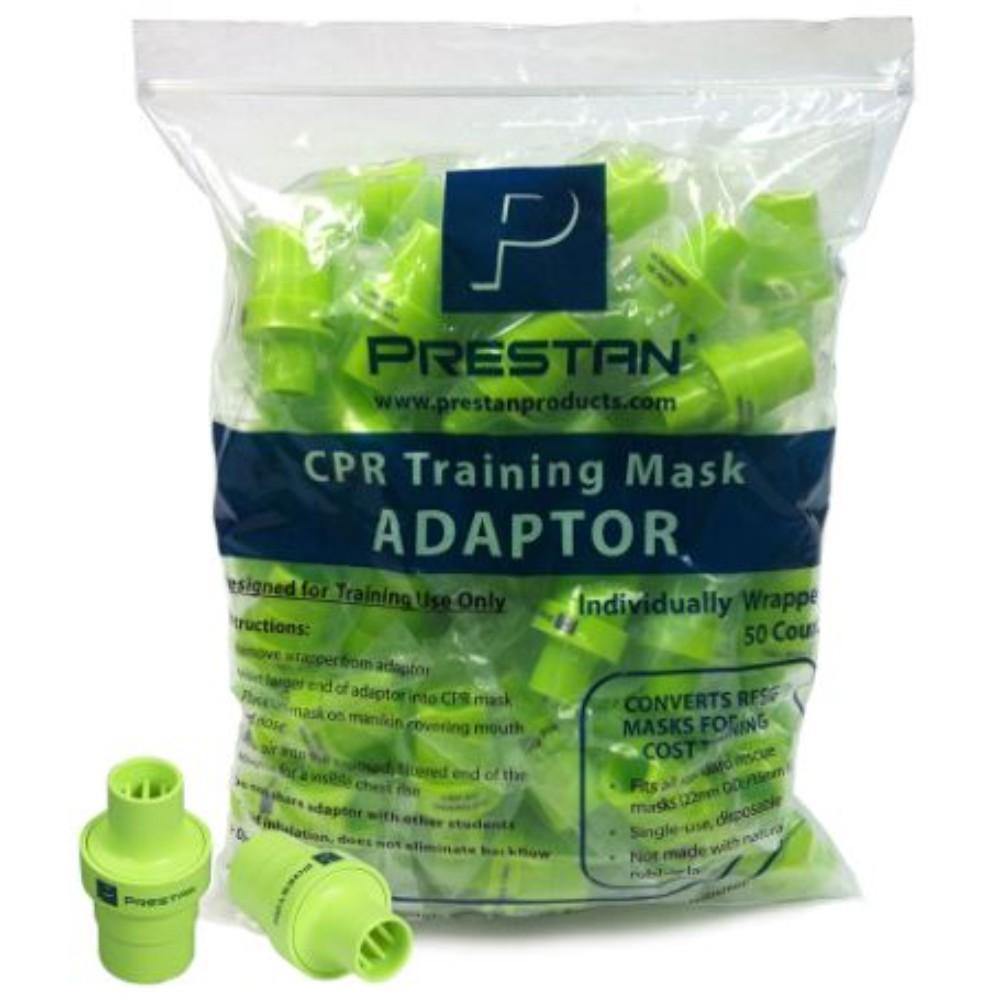 Adapter, Rescue Mask, Disposable, Hard Plastic 10076-Ppa-50 - TagTorch