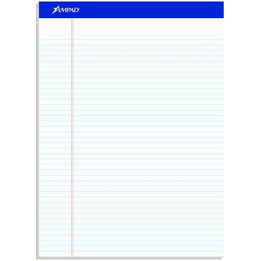 Pad, Writing Paper, Two Sides, White, 8.5 X 11 Inches, A-A-2892, UU-P-21, W-6552-11, 72-672, 7530-01-124-5660