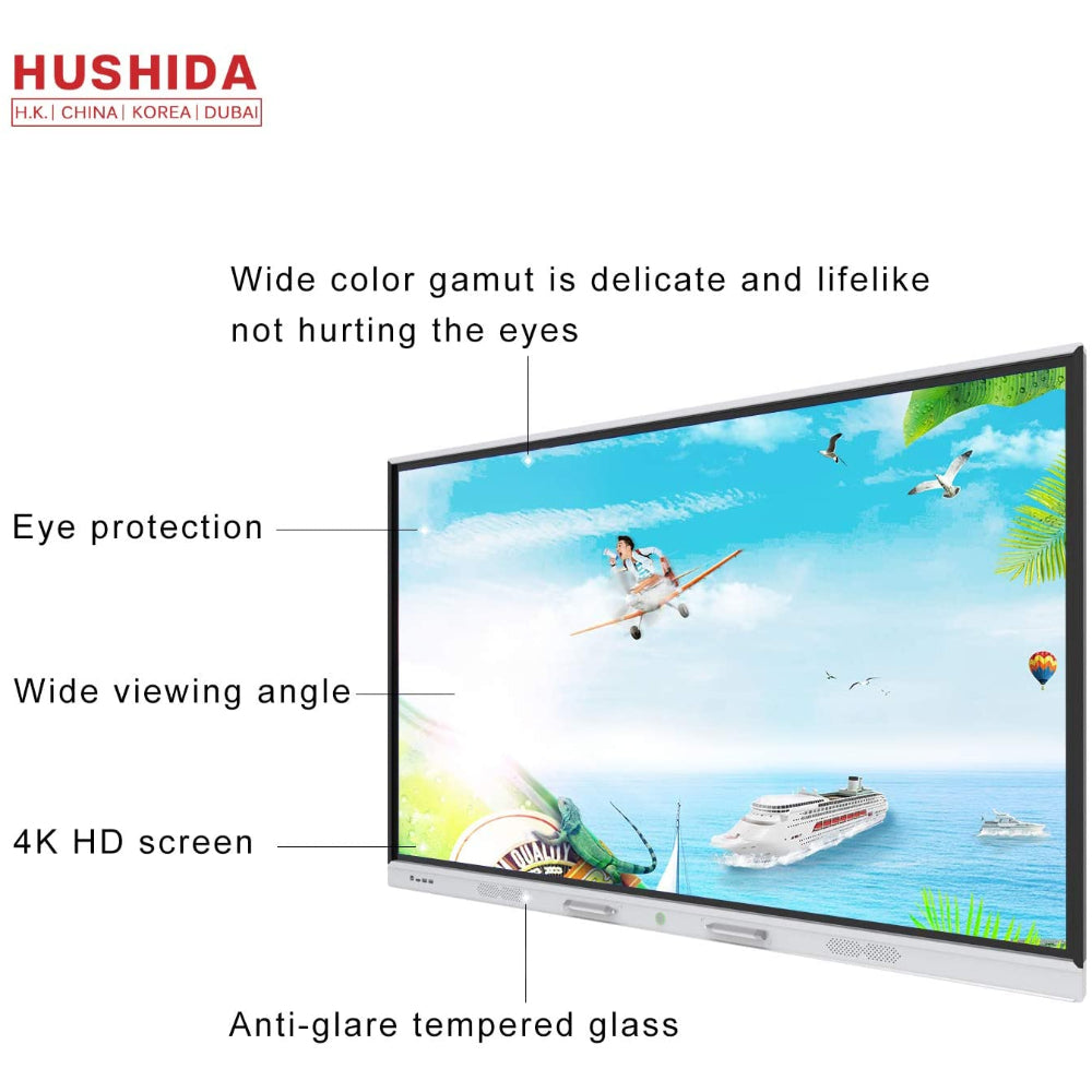 Infrared, Digital 86 Inch Smart Screen, Dual Operating System (Windows 10 Pro & Android), 02313ASH