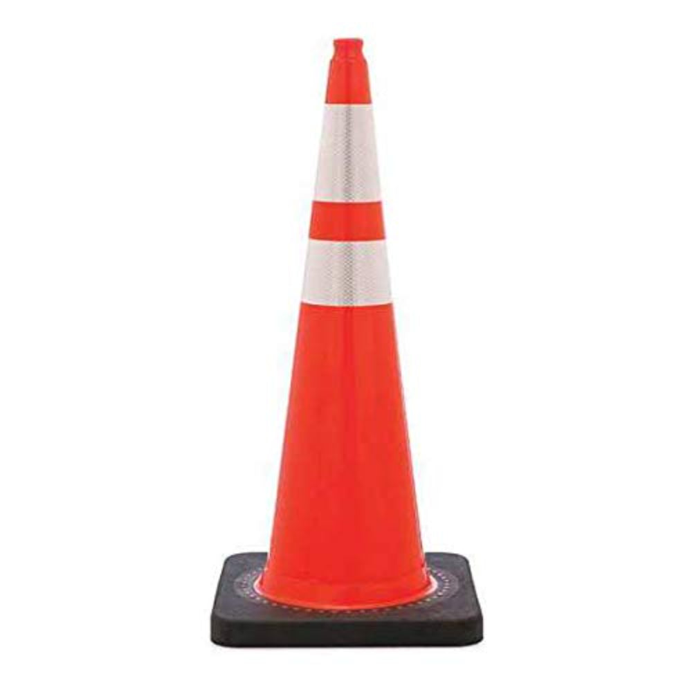 Assemble Traffic Cone Sign, Orange/White, Round Board, DH-Sign-A1