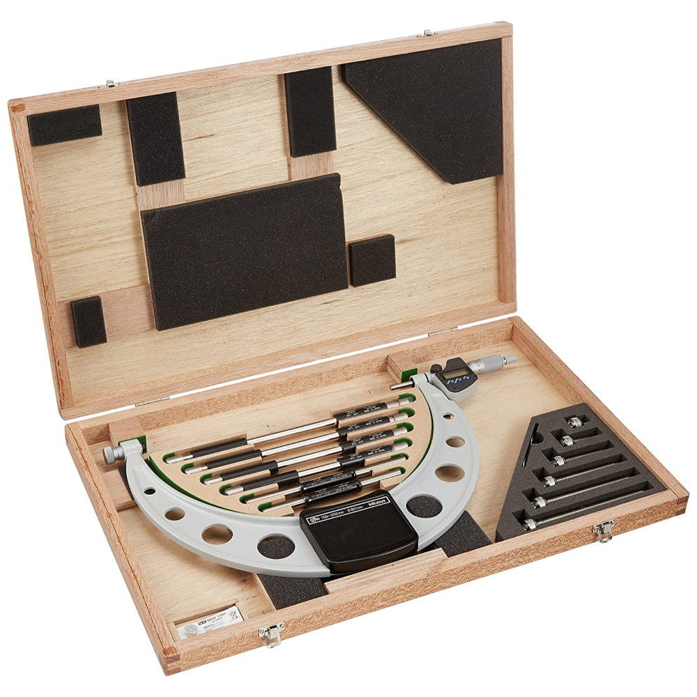 Mitutoyo 340-252-30 Micrometer, Interchangeable Anvil, 150-300Mm, 0.001Mm, Ip65, 340-252-30