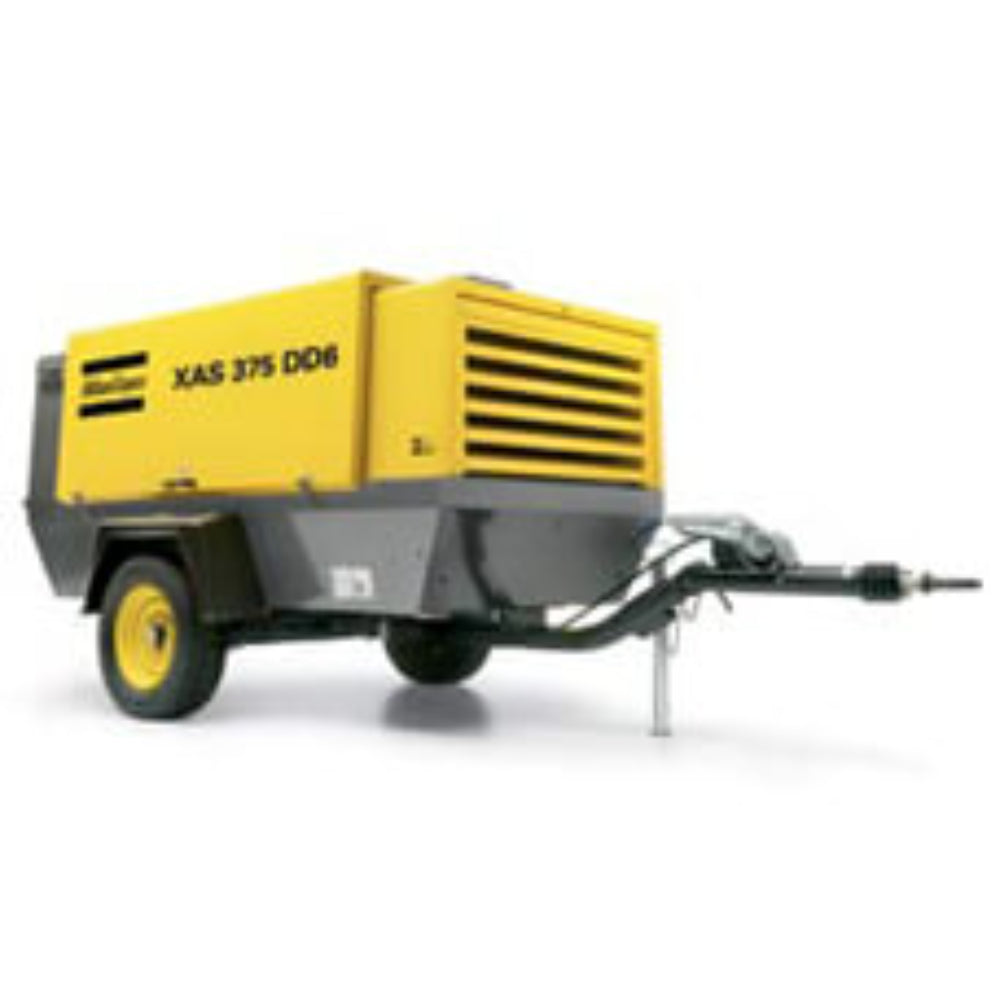 Atlas Copco Portable Diesel Screw Compressor 360 Cfm, 10.3 Bar (With Aftercooler + Moisture Separator), XATS 350