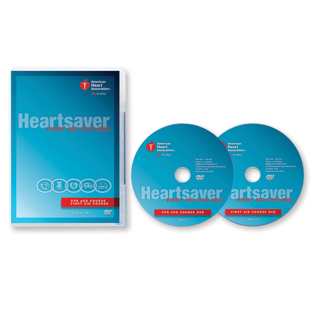 Dvd Set, 2015 Aha Hearsaver First Aid Cpr Aed Sku: 15-1019