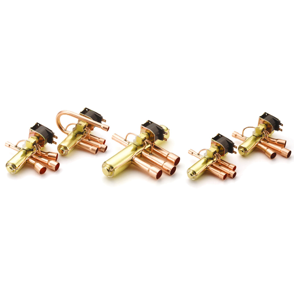 Reversing Valve (4 Way), Discharge Line : 1/2 Inch, Compressor Suction Line: 1/2 Inch