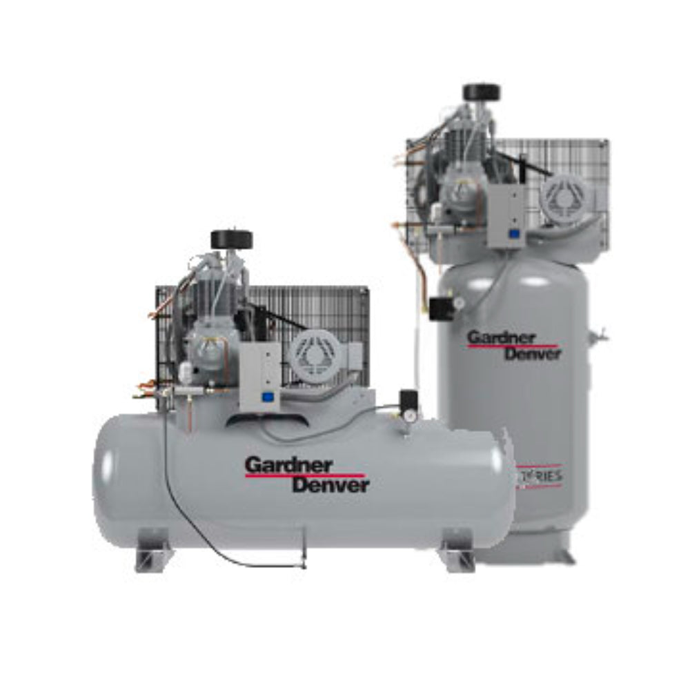 Compressor, Reciprocating, 2 Stage, 10 Hp, 208-230/460V, 50/60Hz, 120 Gallons, CE800100AJ(TK63122XHA)