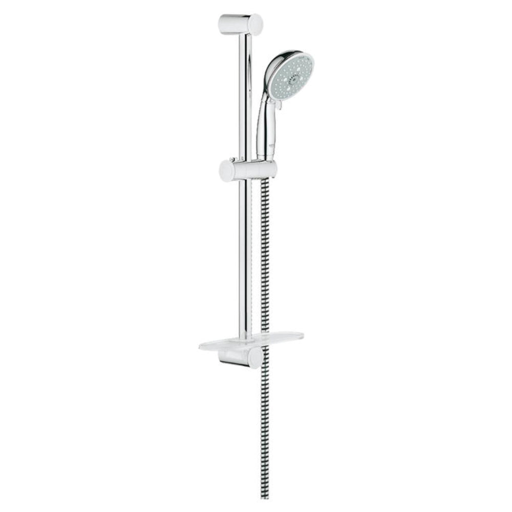 Shower Head And Hose Assembly: Set Consisting Of: Hand Shower, Shower Rail, Shower Hose, Easy Reach Tray And Mounting Fittings, 27609000