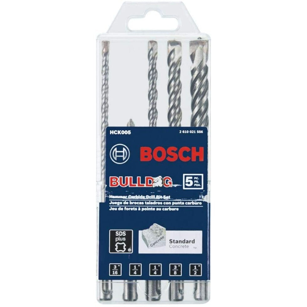 Bosch HCK005 5-Piece S4L SDS-plus Rotary Hammer Drill Bit Set