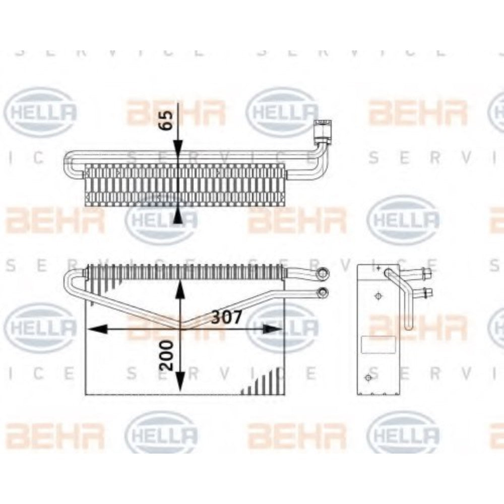HELLA 8FV 351 211-761 Evaporator, air conditioning