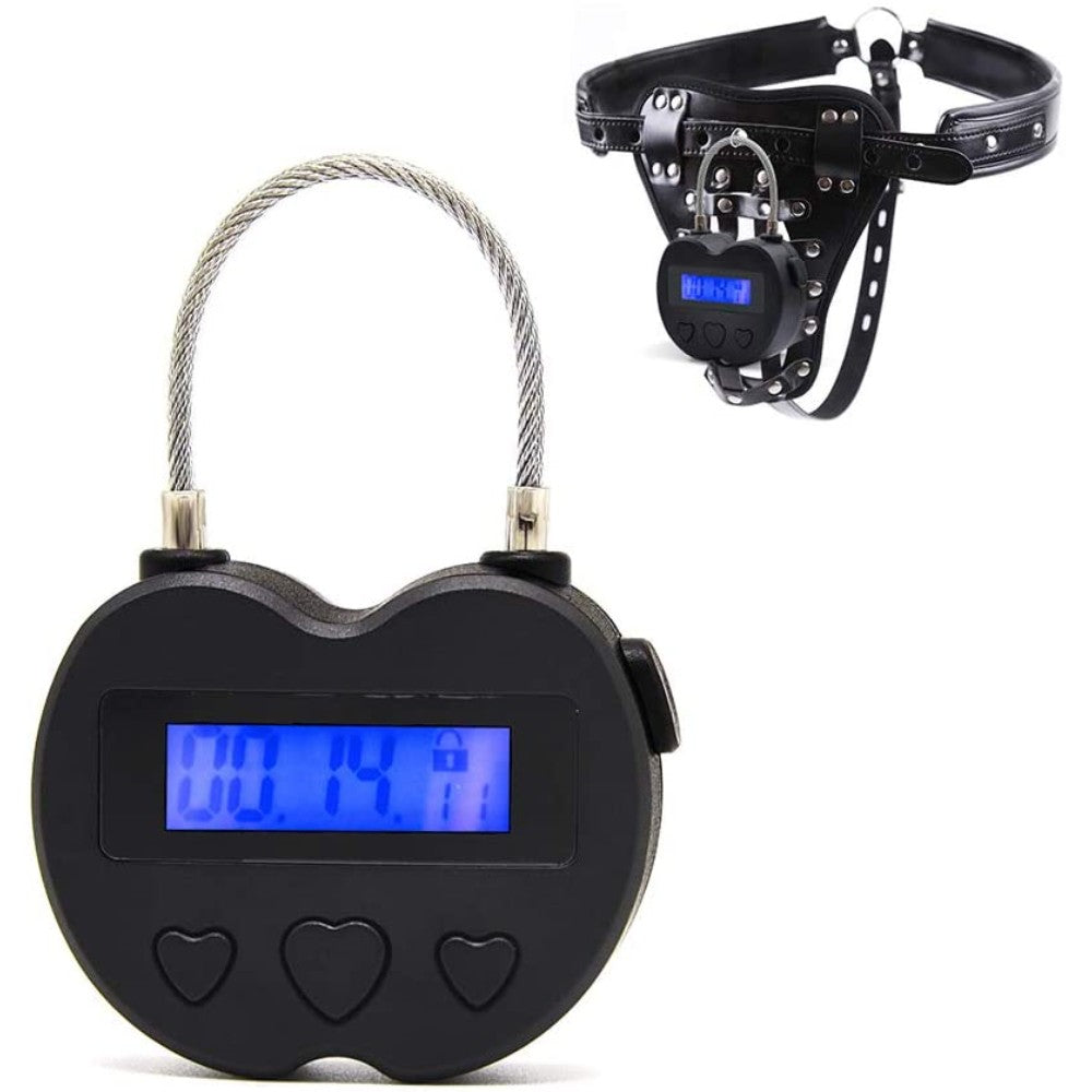 Security Padlock Electronic Timer Lock Behavioral Habit Aid Multi-Purpose Game Lock,Lock Up Addictive Objects Such As Cigarettes, Drugs, Cell Phones or Snacks. Suitable for Kitchens, Gyms, Schools