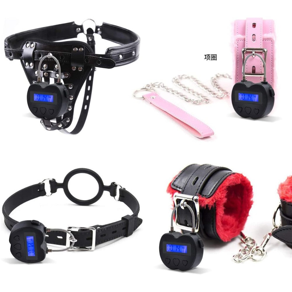 Security Padlock Electronic Timer Lock Behavioral Habit Aid Multi-Purpose Game Lock,Lock Up Addictive Objects Such As Cigarettes, Drugs, Cell Phones or Snacks. Suitable for Kitchens, Gyms, Schools