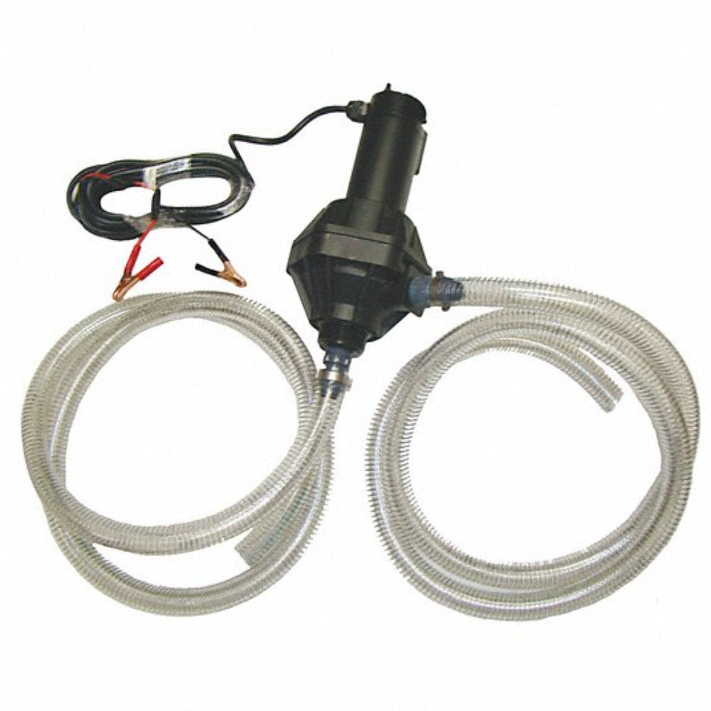 Pump, Drum, Battery, Polypropylene, 12 Volt, 20 Amps, 7 X 7-1/2 Inches