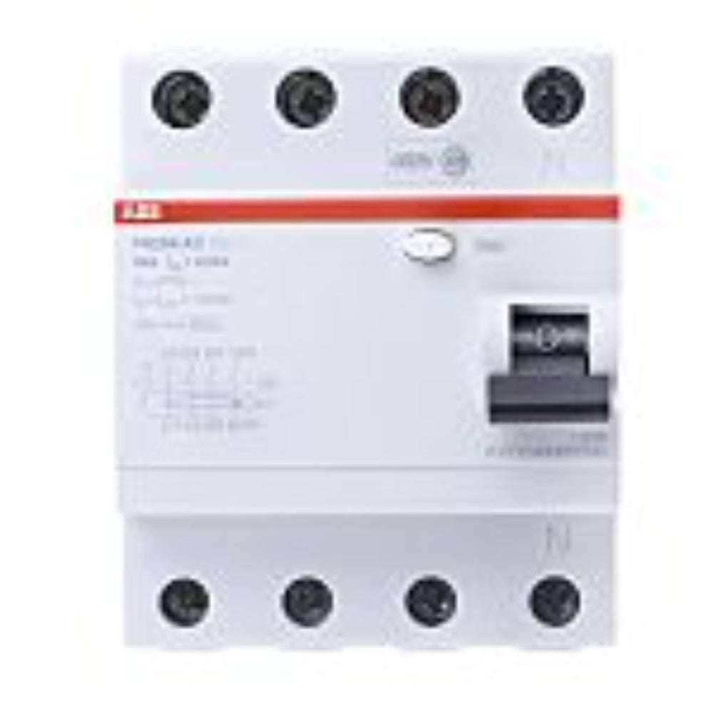 Terminal Junction Block Rccb Fh204Ac-63/.03 4P Rcd 63A 30Ma, Manufacturer Part Num: 2Csf204006R1630 2Csf204006R1630