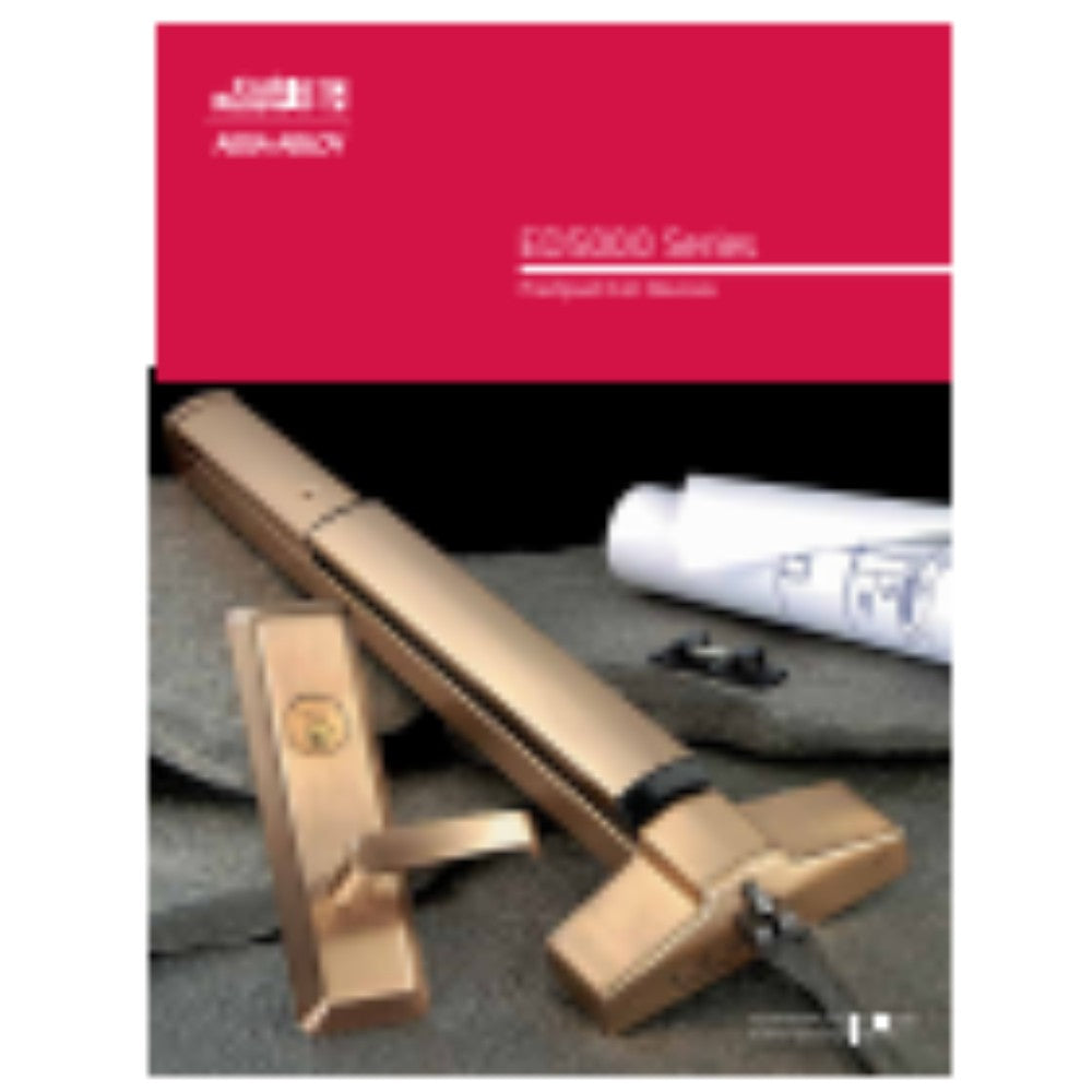 Vertical Rod Exit Device, Surface, 1-1/2 Hour Fire-Listed, Satin Stainless Steel, Rhr Ed5470B-C955-630-Rhr-M55-6P