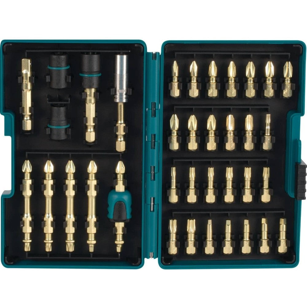 Bit Set, Screwdriver, Steel, Drill, 38 Pieces, 5 X 5 X 0.5 Inches B-52370