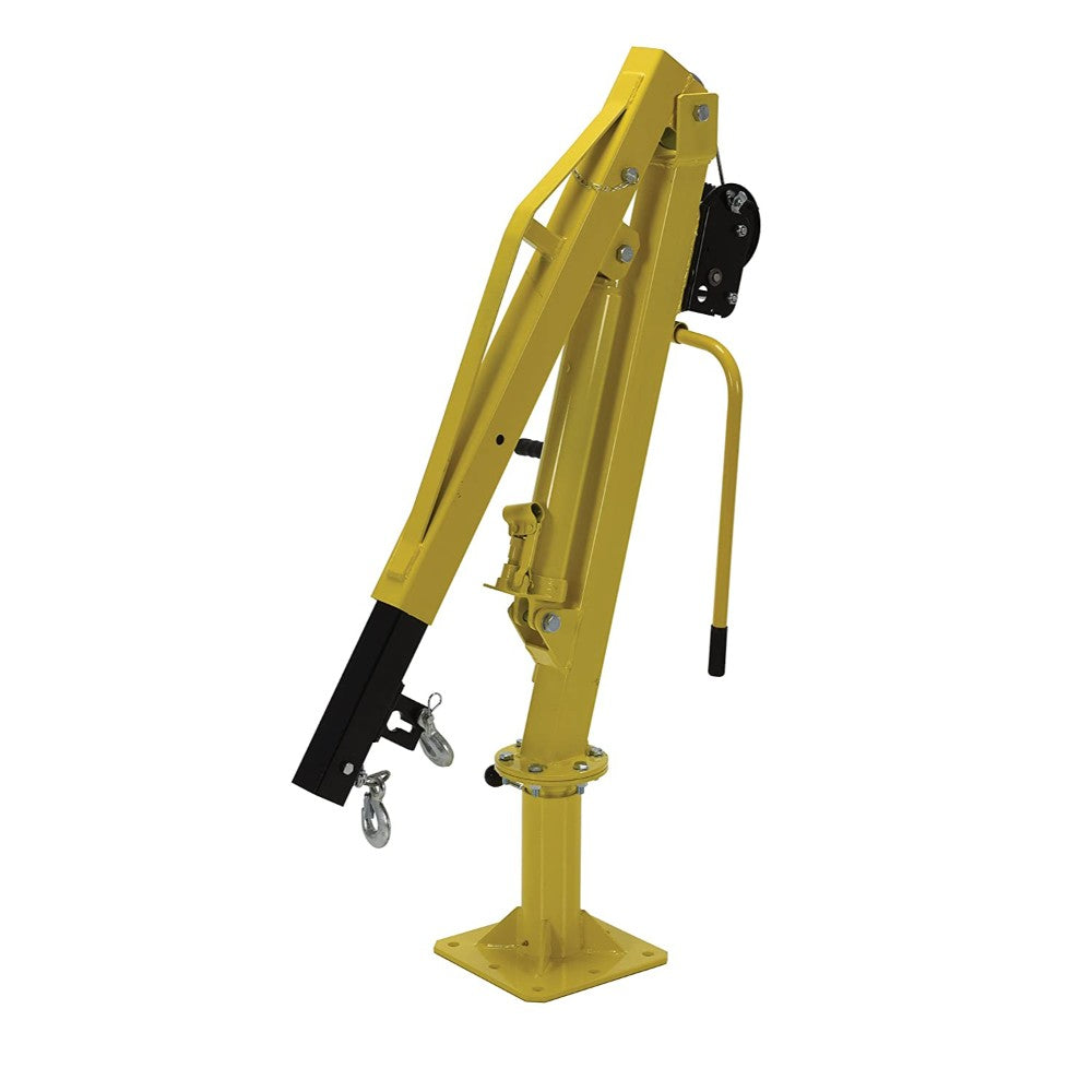 Crane, Jib, Winch Operated Pickup, 1000 Lb, Yellow, 44.5 X 24.5 X 13 Inches Wtj-2
