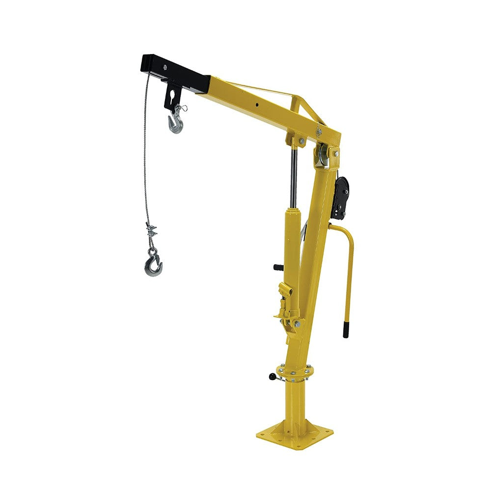 Crane, Jib, Winch Operated Pickup, 1000 Lb, Yellow, 44.5 X 24.5 X 13 Inches Wtj-2