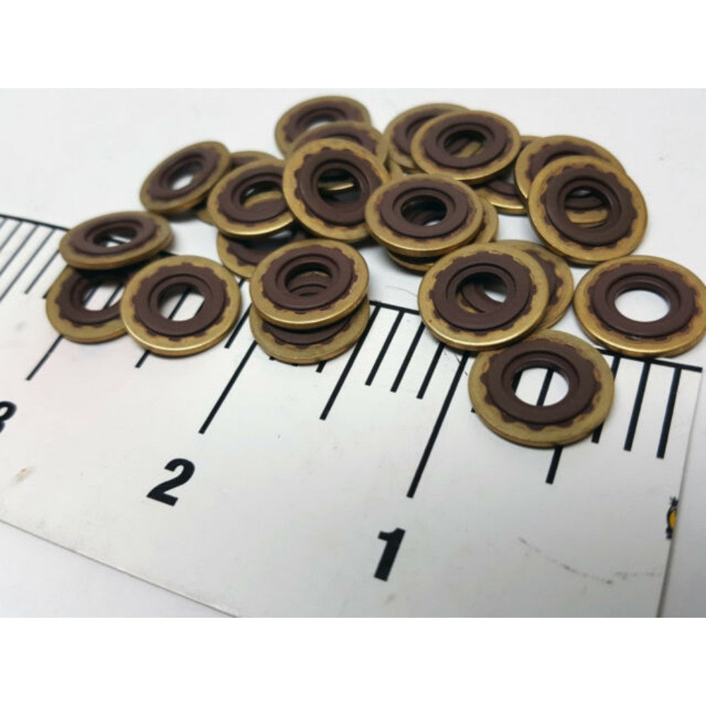 Seal Ring, Metal W/ Rubber, #8, 11.18 X 19.1 Millimeter Ph 556450