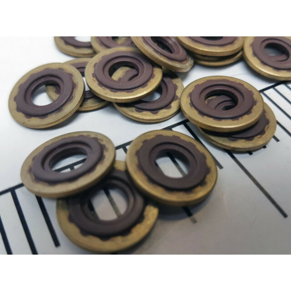 Seal Ring, Metal W/ Rubber, #6, 8.15 X 16 Millimeter Ph 336450