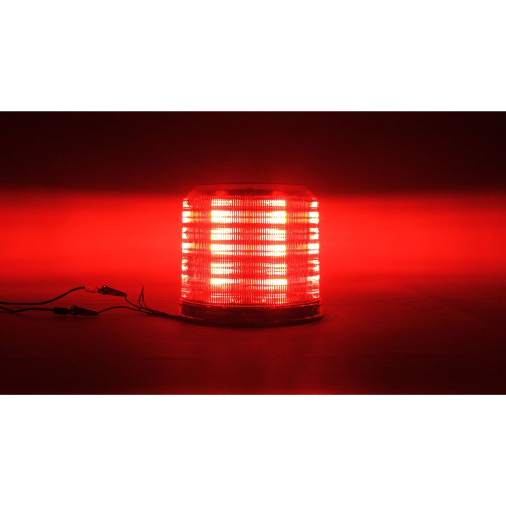 Light, Beacon, Led, W/ Permanent Mount, Red/Amber, 12V, 6A A36-Cra
