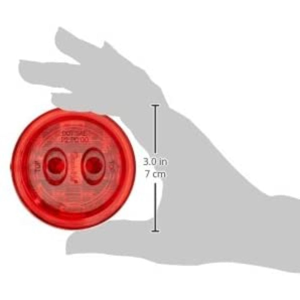 Light, Marker, Clearance, Polycarbonate, Round, Red, Led, 12V