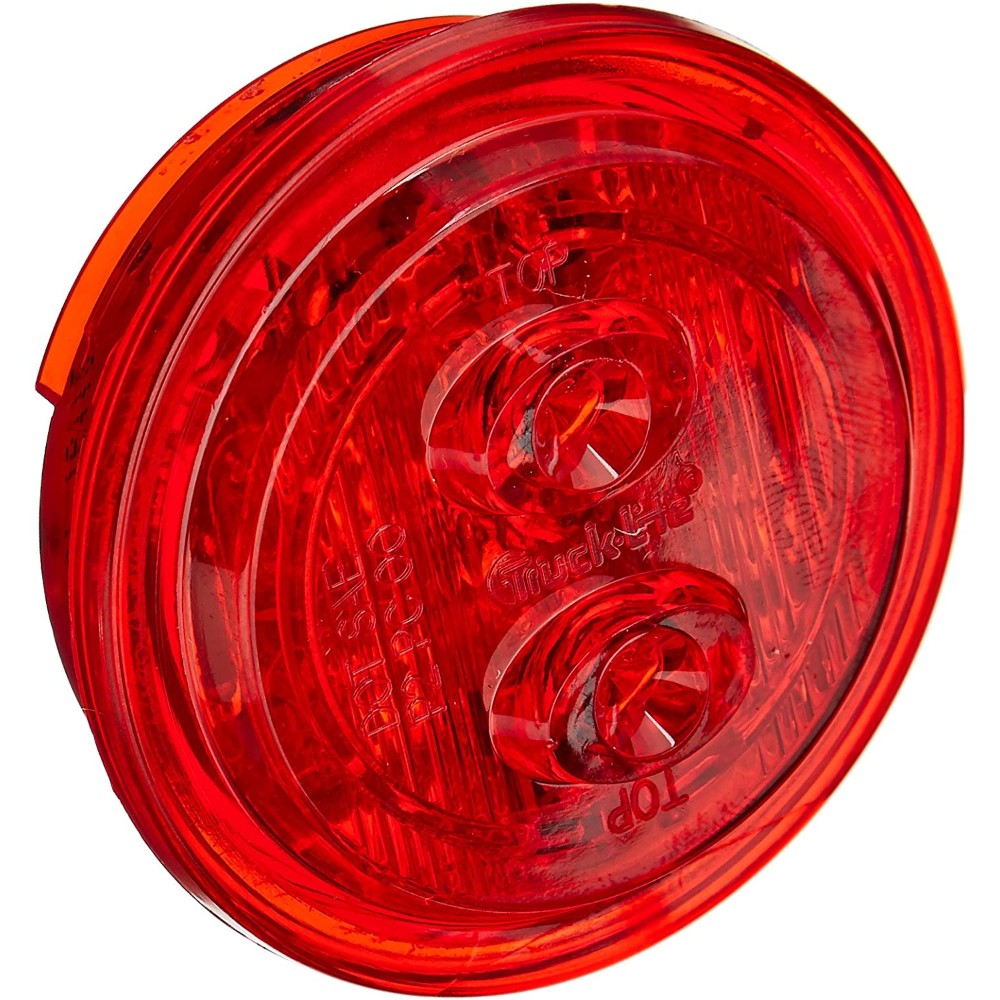 Light, Marker, Clearance, Polycarbonate, Round, Red, Led, 12V
