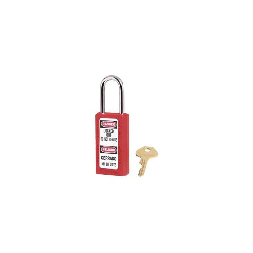 Padlock 1-1/2 X 3 In Safety 411Red