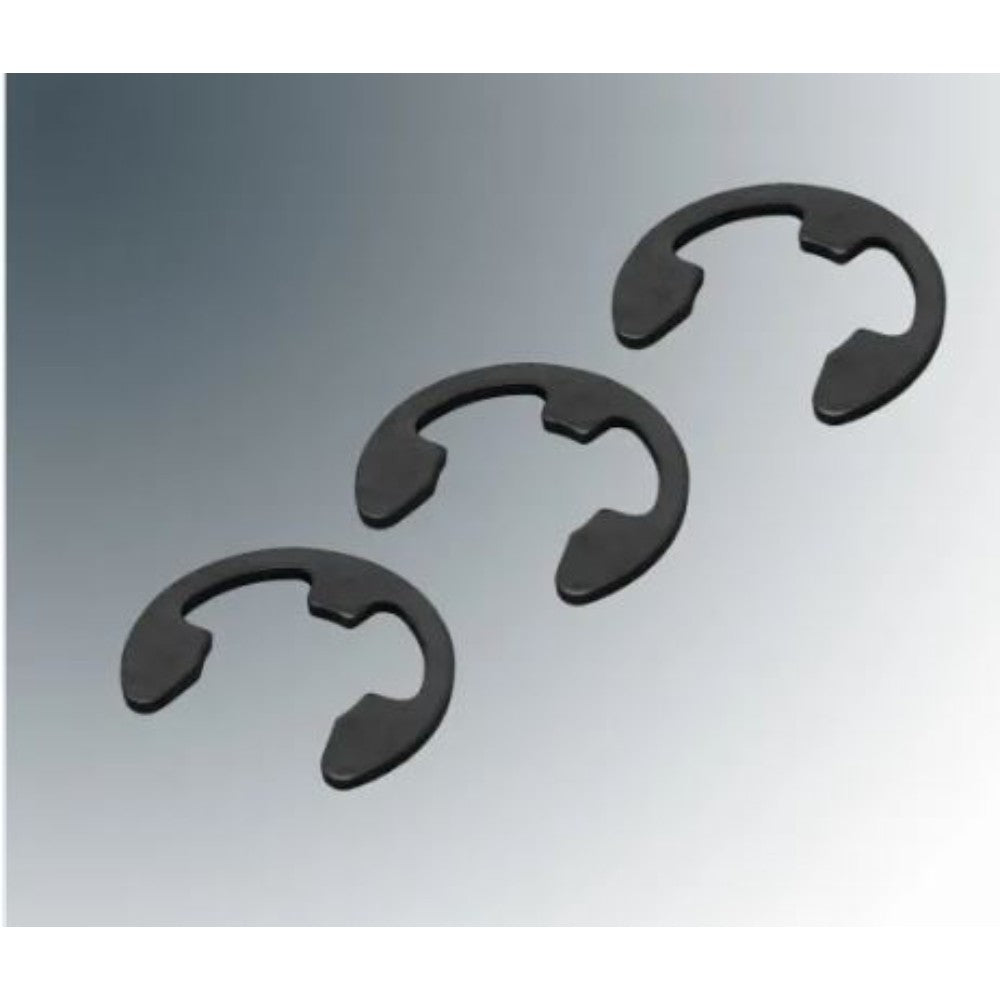 Clip, Retaining (E-Clip), Carbon Spring Steel, 8 X 15.6 X 1 Mm D1500-8