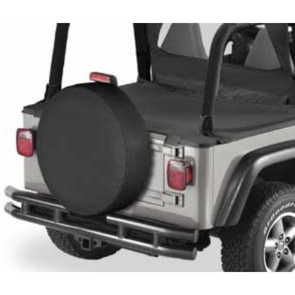 Cover, Tire, Vehicular, Denim Vinyl, Black, 29 X 10 Inches Cvr-0194