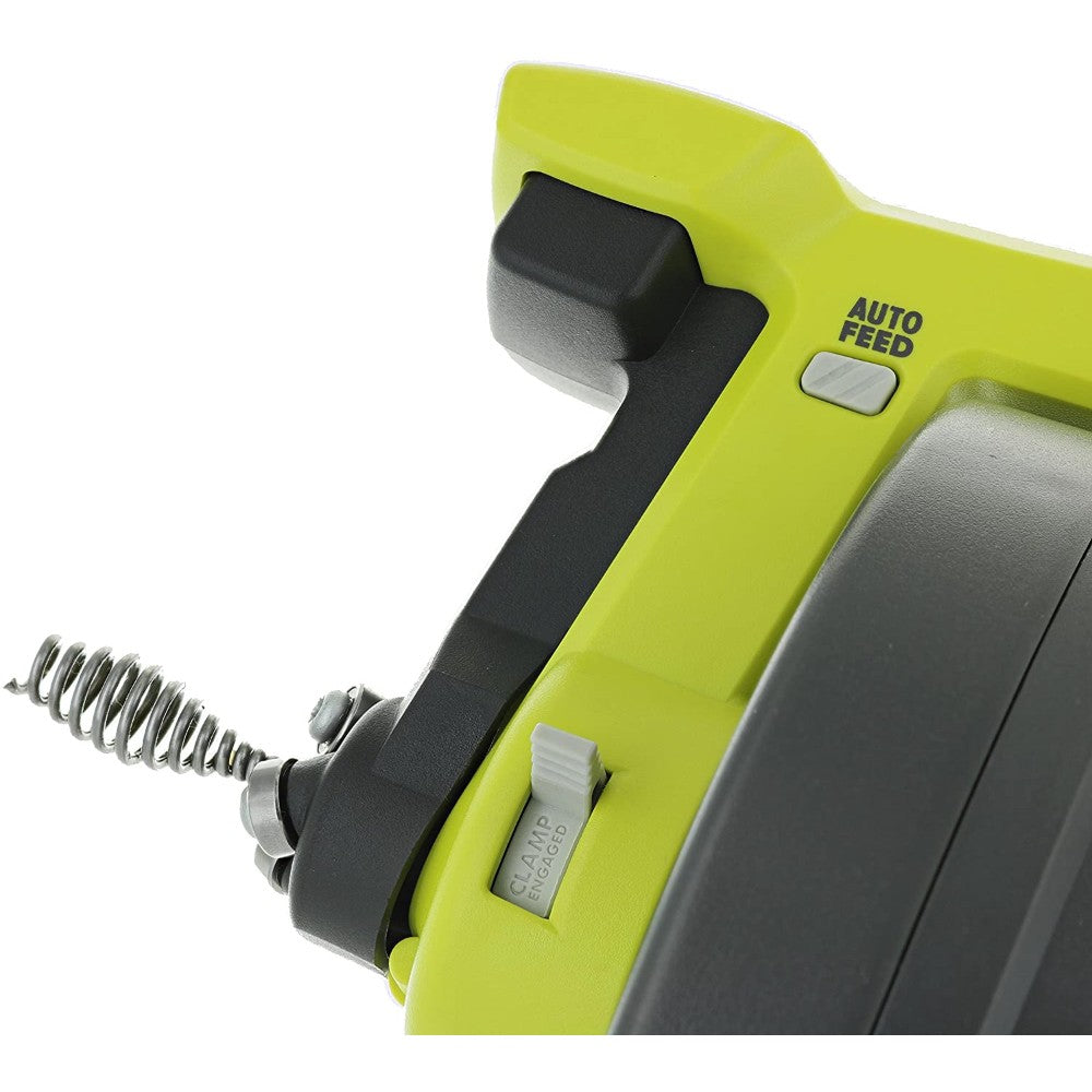 Ryobi One+ 18V Lithium Ion All-In-One 25 Foot Drain Auger for Sinks or Toilets (Battery Not Included, Power Tool Only) P4001