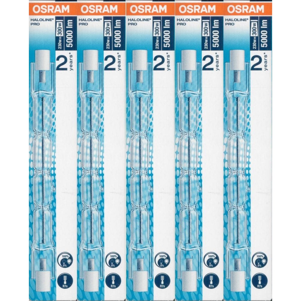 Osram Halogen Tube Bulb Haloline Pro 114.2 mm (118mm) R7s 230V 230W 5000lm 64701eco5x