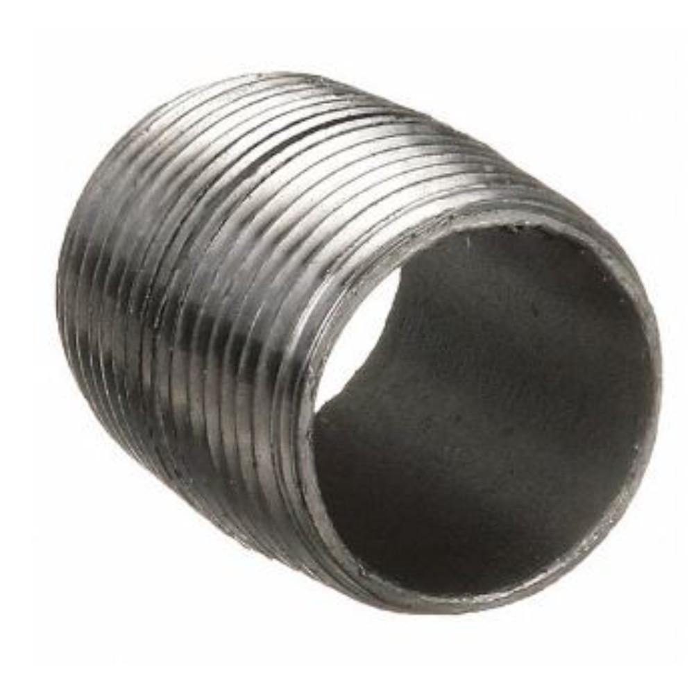 1-1/2" Black Steel Close Pipe Nipple, Close Thread Overall Pipe Length, Threaded on Both Ends, Welde 5P700D  5P716 - TagTorch