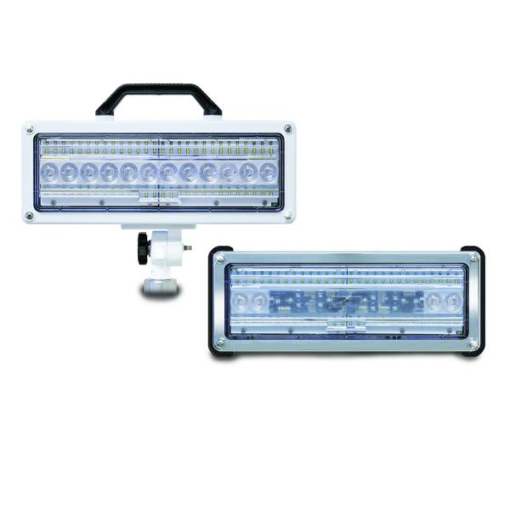 Floodlight, Electric, W/ Side Mount, Bottom Raise Pole, 28K Lumens, 120Vac, 2.8A Comx-120-On-530