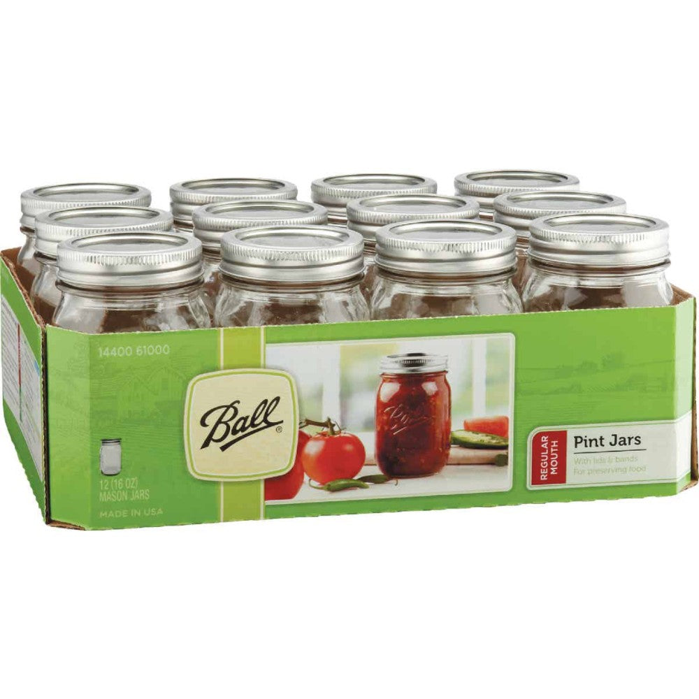 Jar, Mason, Regular, W/2 Piece Closures 501171, 62000