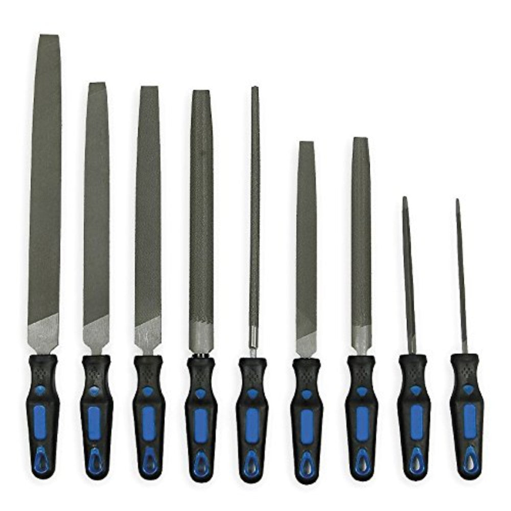 File Set, Hand, Ergonomic, 9 Piece 1Nfk8