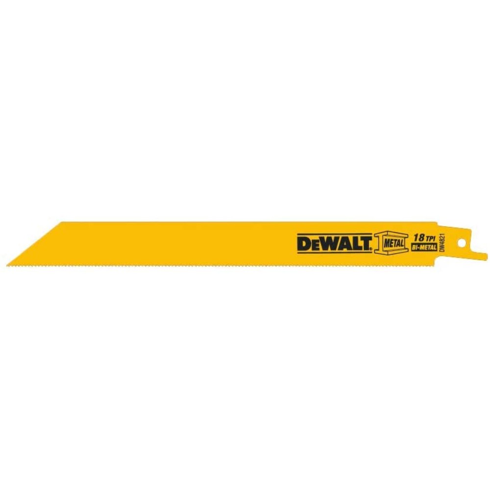 DEWALT Reciprocating Saw Blades, Straight Back, Bi-Metal, 8-Inch, 18 TPI 	AMIB00004RH9W
