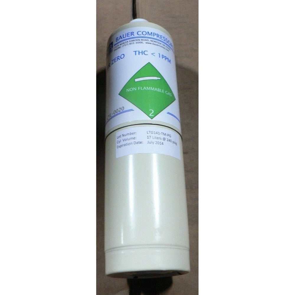 Cylinder Zero Gas, Steel, 15 X 4.5 Inches Cyl-0020