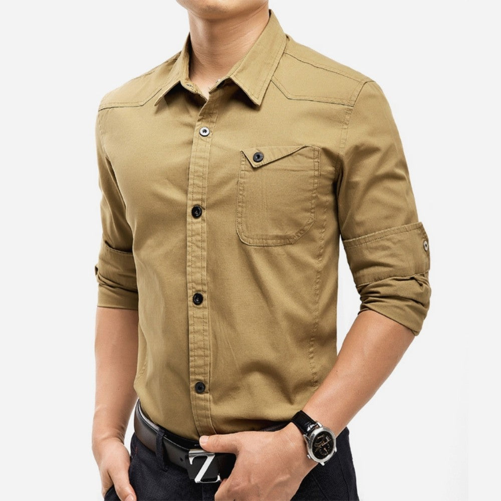 Mens Shirts Kakhi colour (M/40)