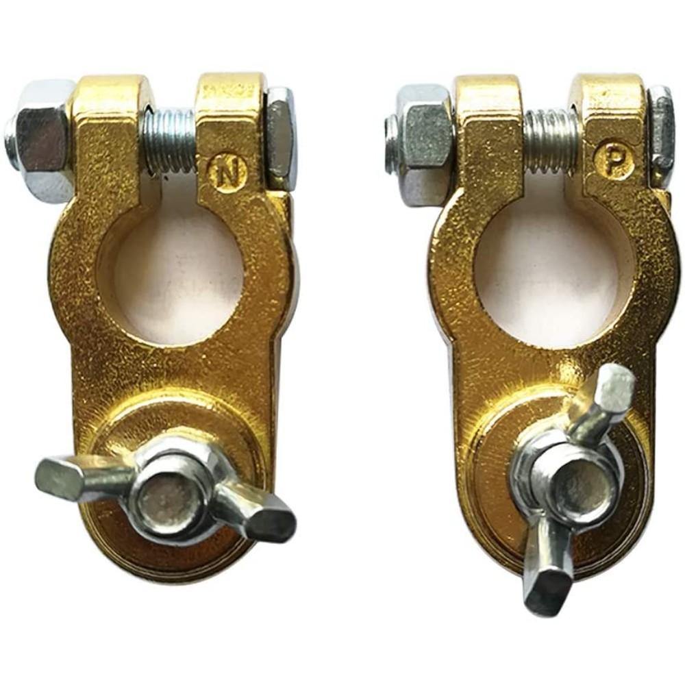 Adapter, Battery Terminal, Saddle, Positive, Brass Bt611-P10 - TagTorch