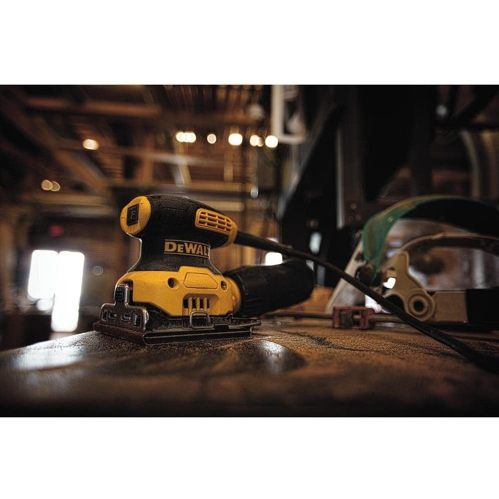 DEWALT Electric Sander, 1/4-Inch Sheet, Orbital DWE6411