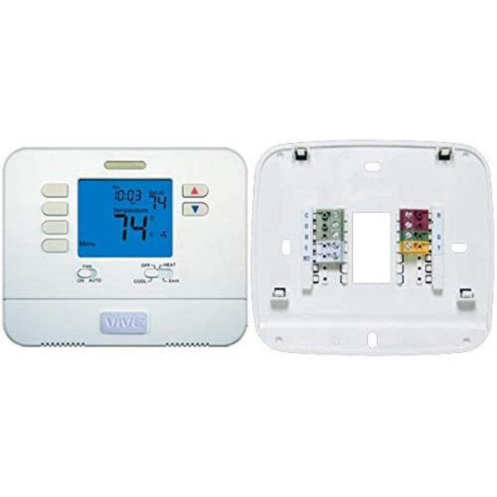 VIVE Non-Programmable Large Display Heat Pump Thermostat 1H/1C TPN721