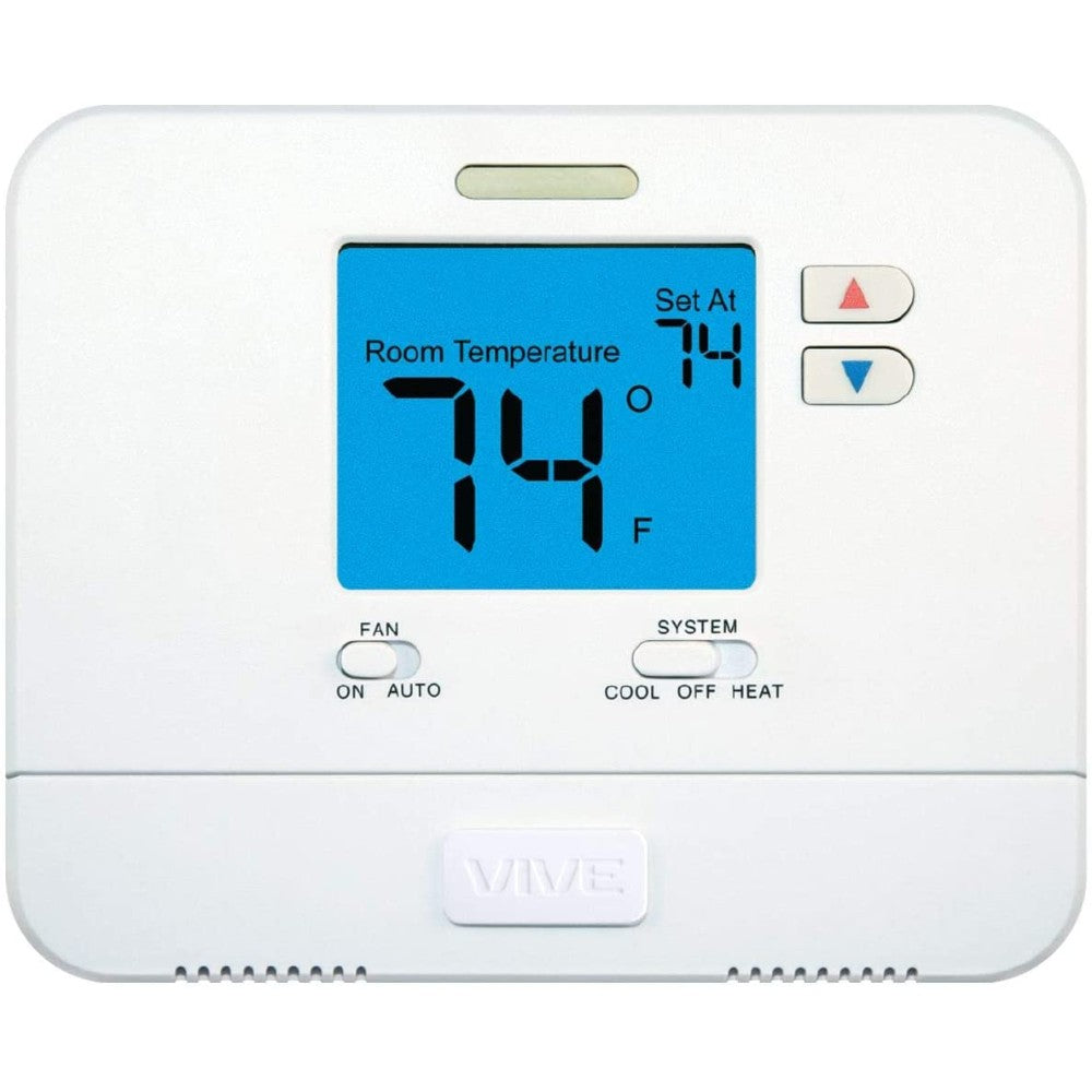 VIVE Non-Programmable Large Display Heat Pump Thermostat 1H/1C TPN721