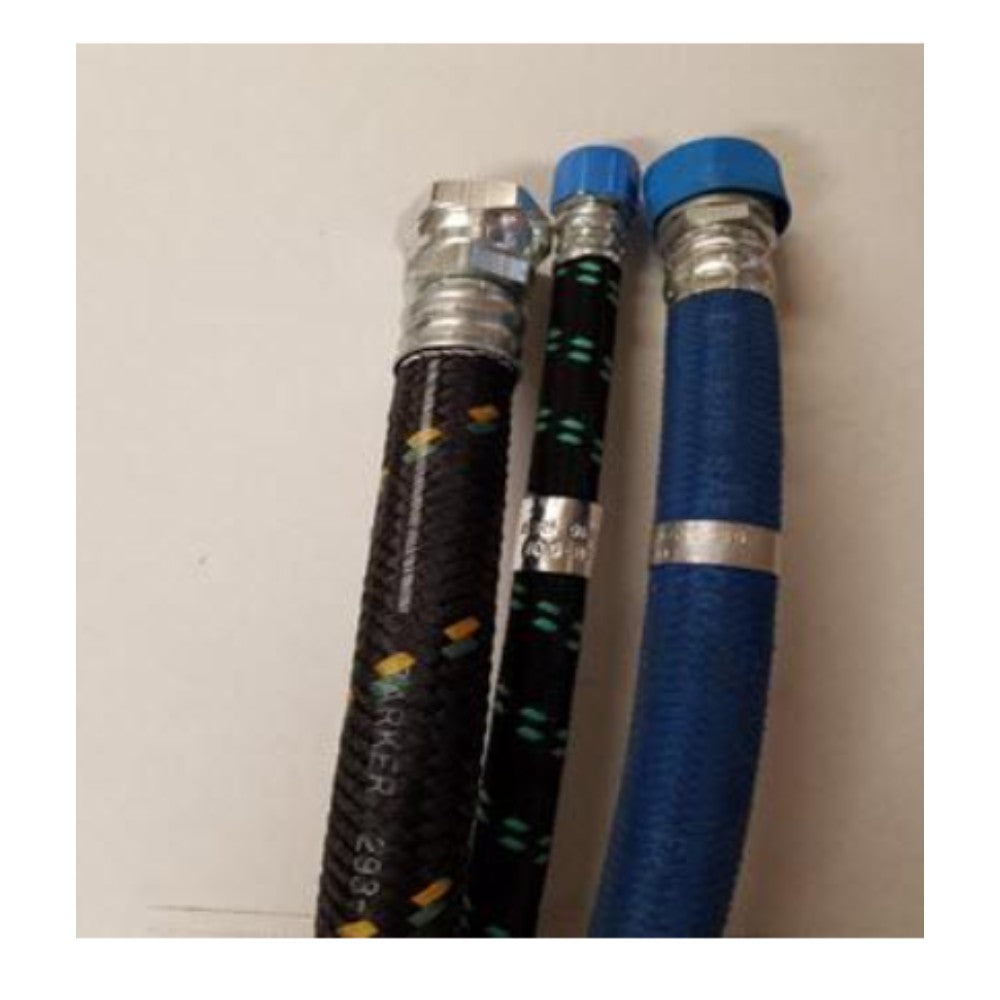 Hose Assembly, Fill, W/ Fittings, Rubber & Steel, 1/2 Inch X 10 Feet Hos-0125