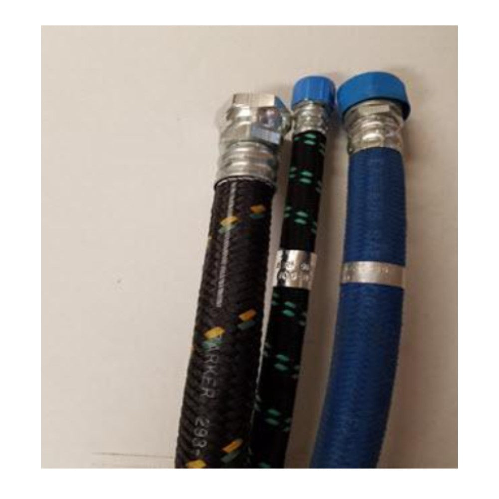 Hose Assembly, Fill, W/ Fittings, Rubber & Steel, 1/2 Inch X 3 Feet Hos-0121