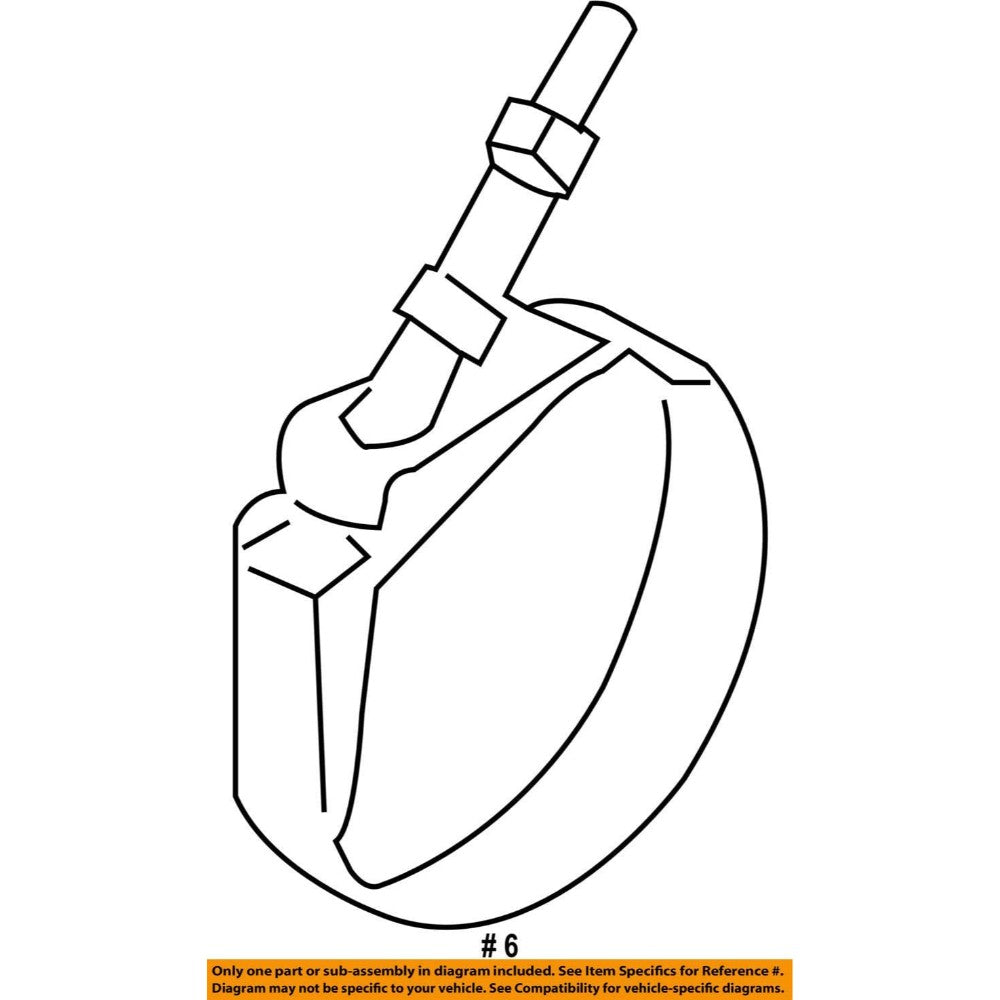 Clamp, Hose, Steel, 7 X 0.5 Inches 6C3Z-6K786-Ea