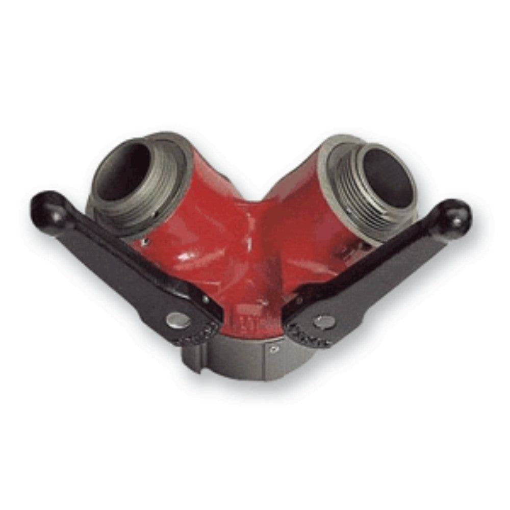 Valve, Gated Wye, Inlet X Outlets, Aluminum, Red, 2.5 X 2-1.5 Inches Am078