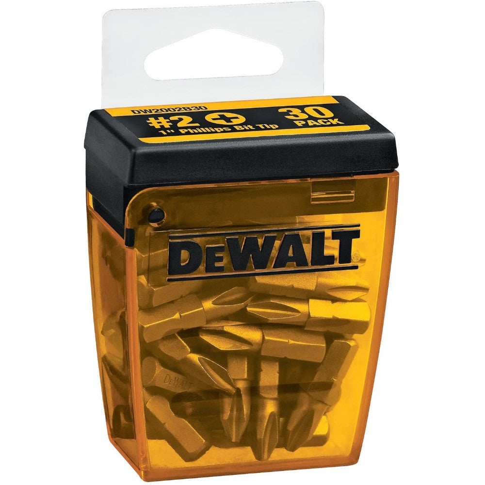 Bit Set, Screwdriver, Steel, #2 Phillips, 1 Inch, 30 Pieces Dw2002B30